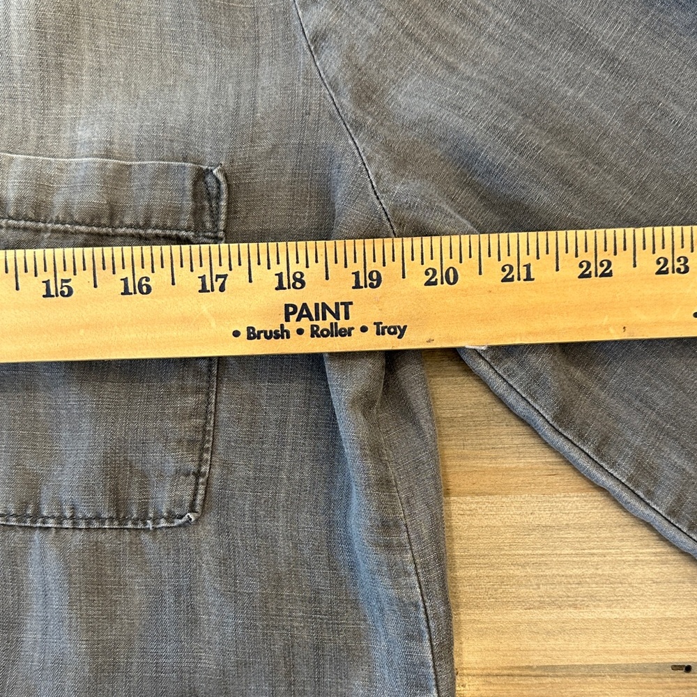 Cloth & Stone Charcoal Gray Chambray Top - Picture 6 of 7
